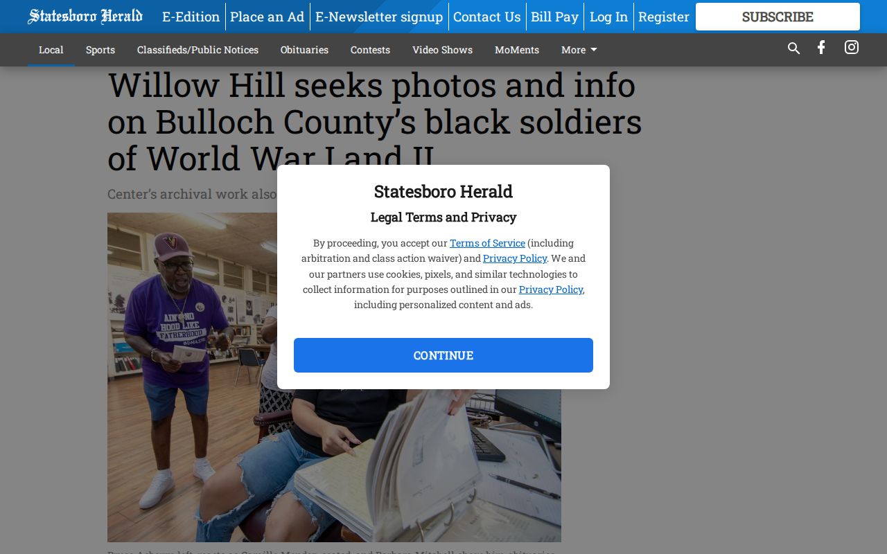 Statesboro neighbors Willow Hill community archive project