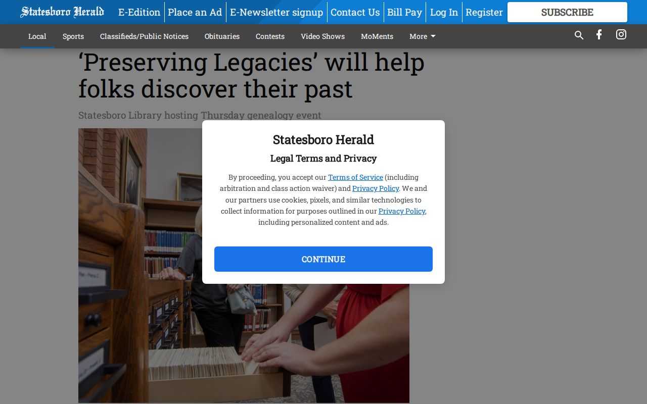 Statesboro previous residents Preserving Legacies genealogy program