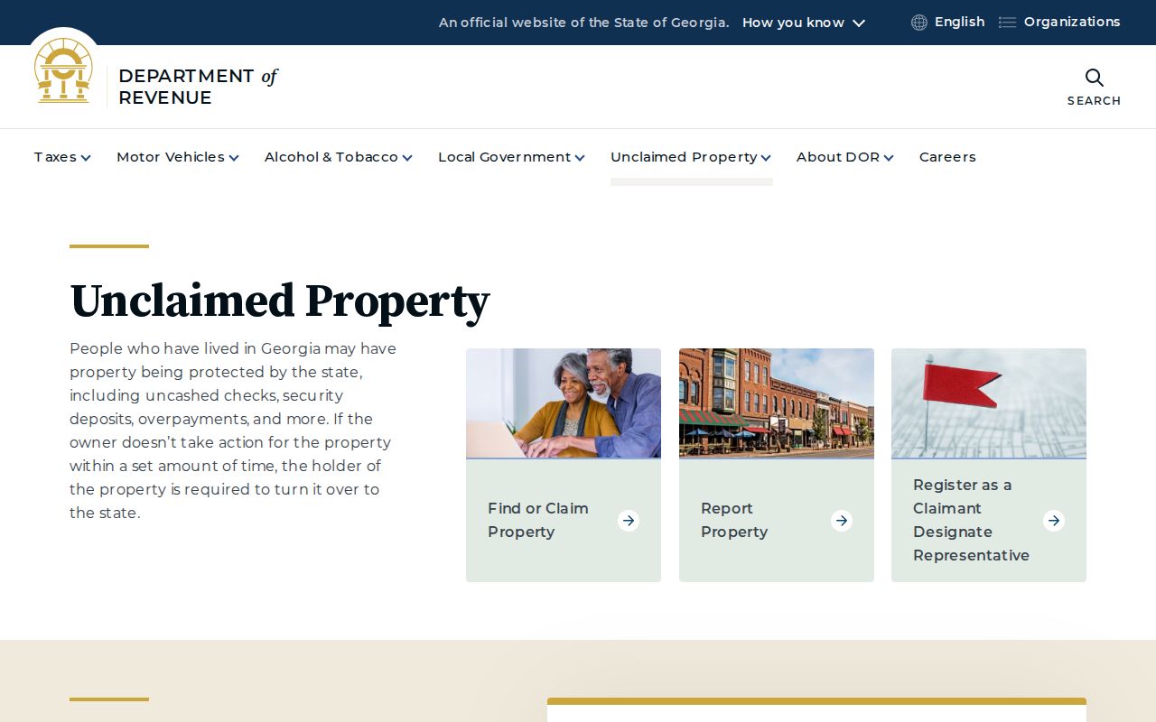Statesboro resident lookup through Georgia unclaimed property