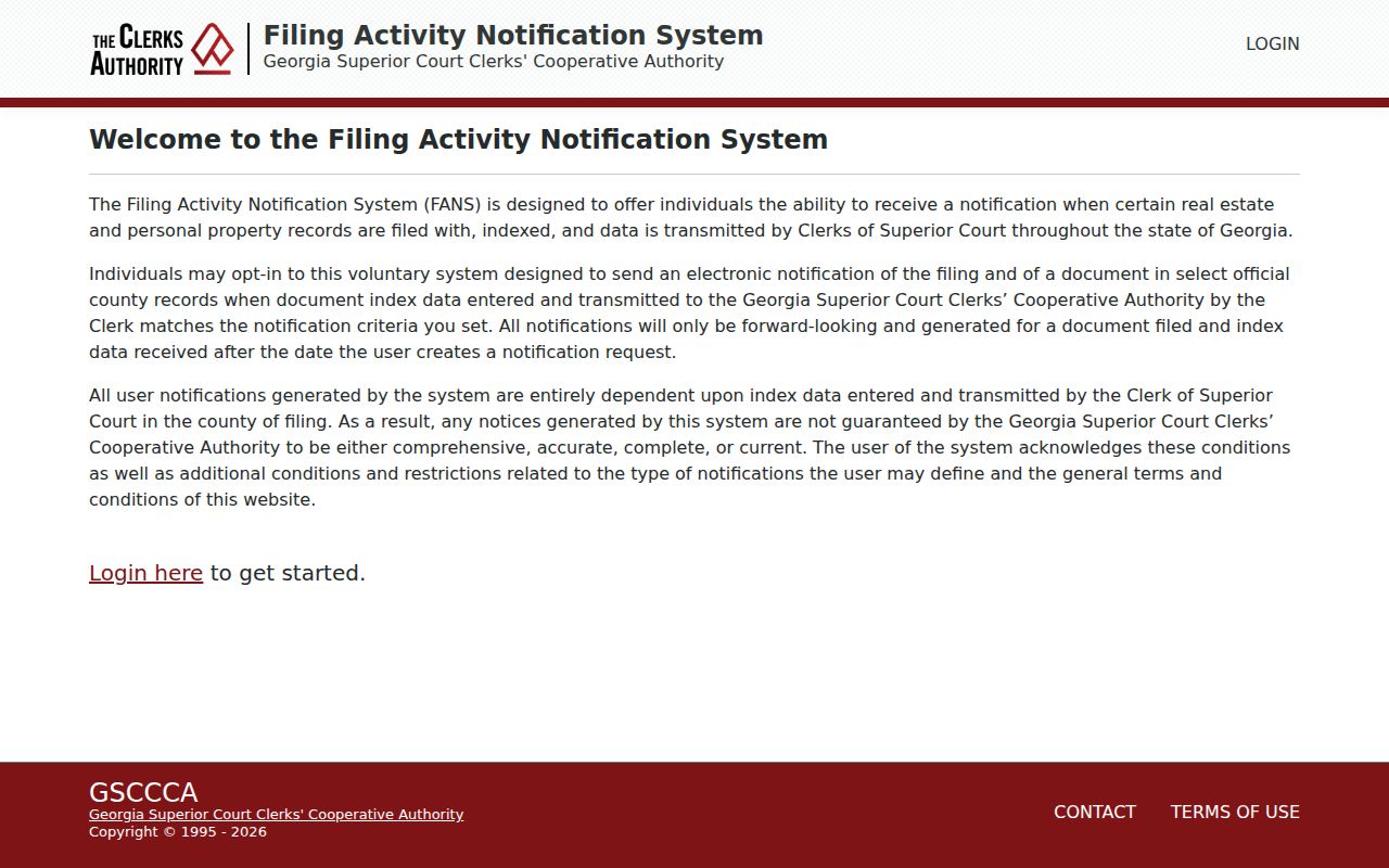 GSCCCA property filing alert service for recorded Statesboro documents